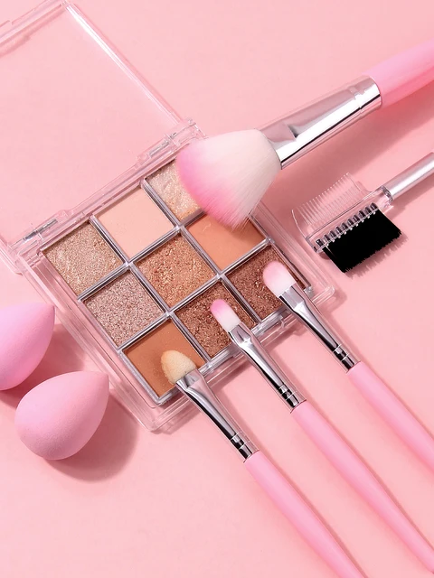 41403-cca0de.jpg 7-piece mini makeup brush sets - Portable travel beauty tools - Makeup sponges - Professional makeup tool sets