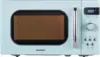 Retro Small Microwave Oven With Compact Size, 9 Preset Menus, Position-Memory Turntable, Mute Function, Countertop Micro 1