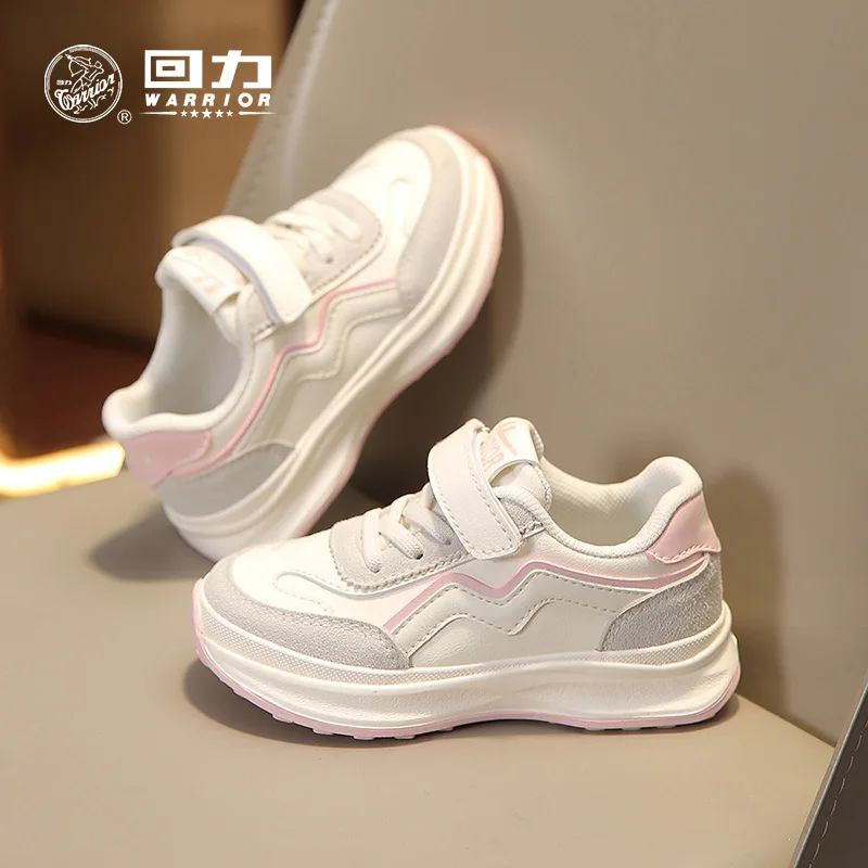 2024 Spring and Autumn Children's Sports Shoes Breathable Versatile Leather Top Boys Sneakers Girls Shoes Kids Shoes for Girl 2
