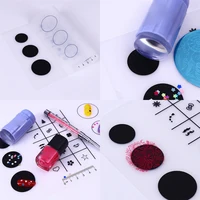 15*18CM Silicone Nail Art Display Pad Table Mat Decals Training Practice Sheets Nail Template Nail Application Learning Tool 1