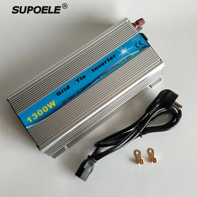 1300W Mppt Solar Grid Tie Inverter Microinverter Dc 22-45V A Ac 190-260V Su Inverter Fotovoltaico