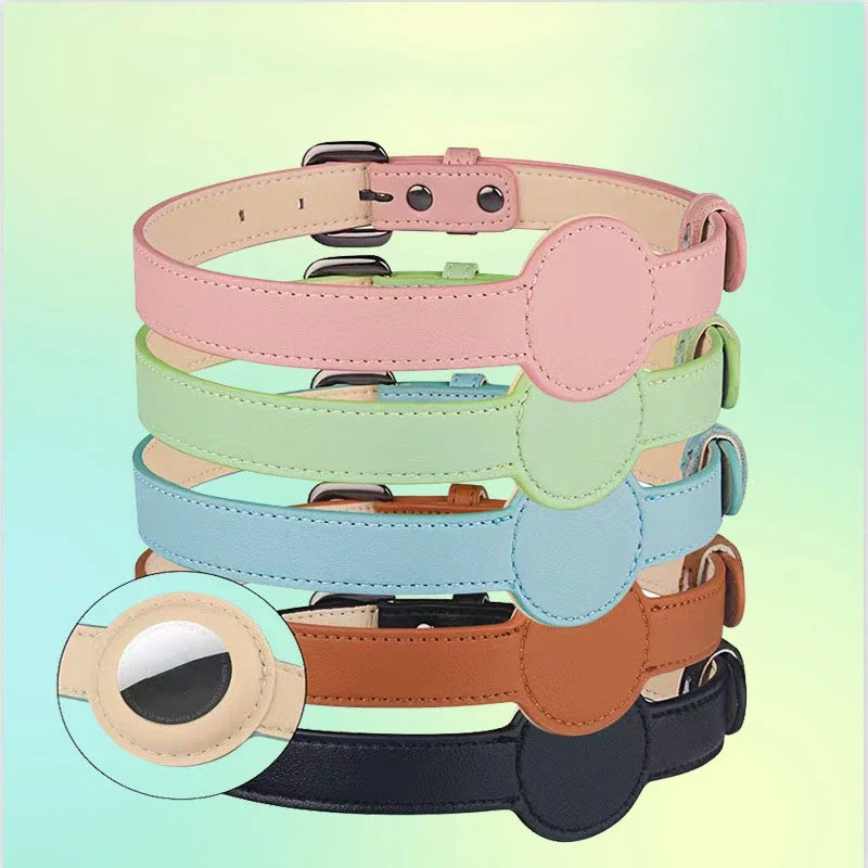 CHEERTAILS AirTag Hundehalsband, Reflektierend, 2 Stück – Verstellbares Halsband Mit AirTag-Halter Für Kleine Bis Große Hunde