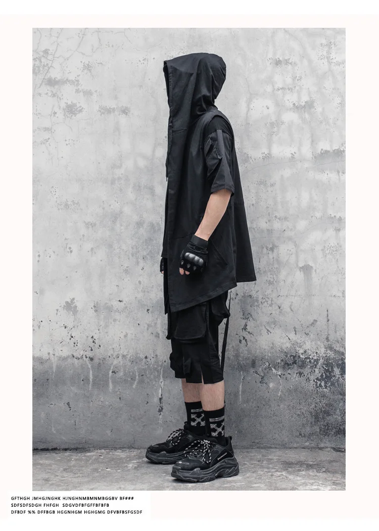 Punk Hip Hop Trench Coat 6