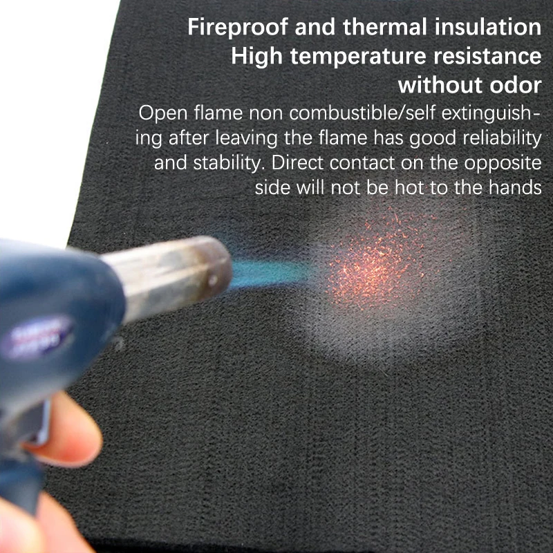 Graphite Felt Welding Protective Blanket Torch Pack Protective Sheet Carbon Fiber 300*200mm Durable