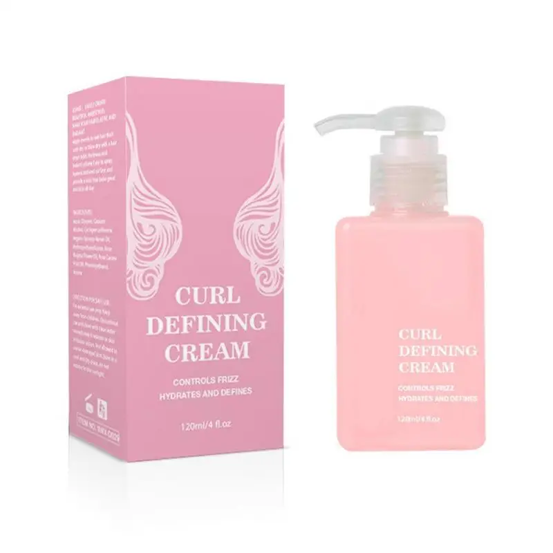 Defining Curl Cream Hair Curl Cream 120ml Moisturizing Detangler Hydrating Enhancing Safe Curly Hair