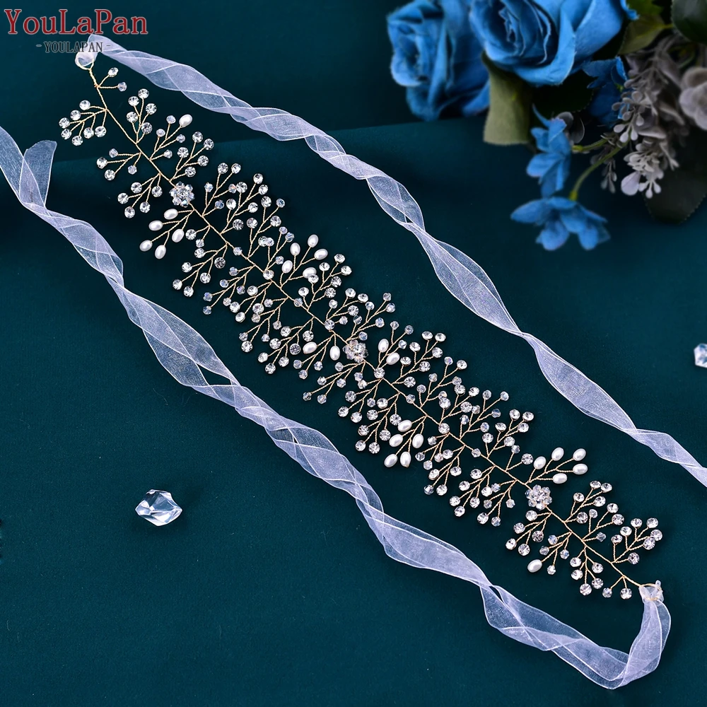 Crystal Wedding Belt for Women Rhinestones Belt Freshwater Pearl Handmade Wedding Waistband Dress