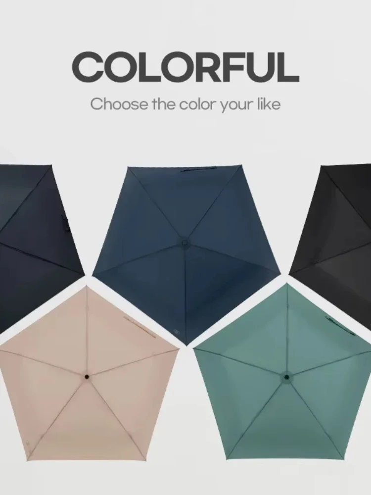 Ultralight 89G Sun UV Umbrella Woman Foldable Parasol Mini Umbrella for Girls Portable Lightweight Compact Small Cute