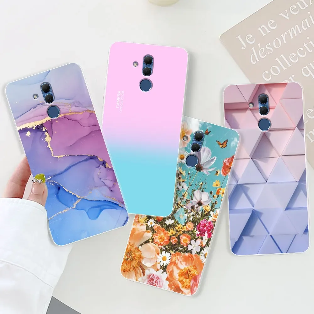 Elegant Marble Chic Girl Silicone Clear Phone Case - Protective Bumper Cover