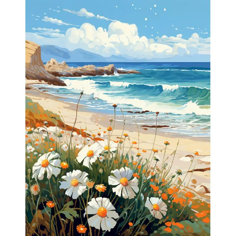 DIY Scenic Canvas Painting Kit - 60x75cm Hand-Painted Artwork