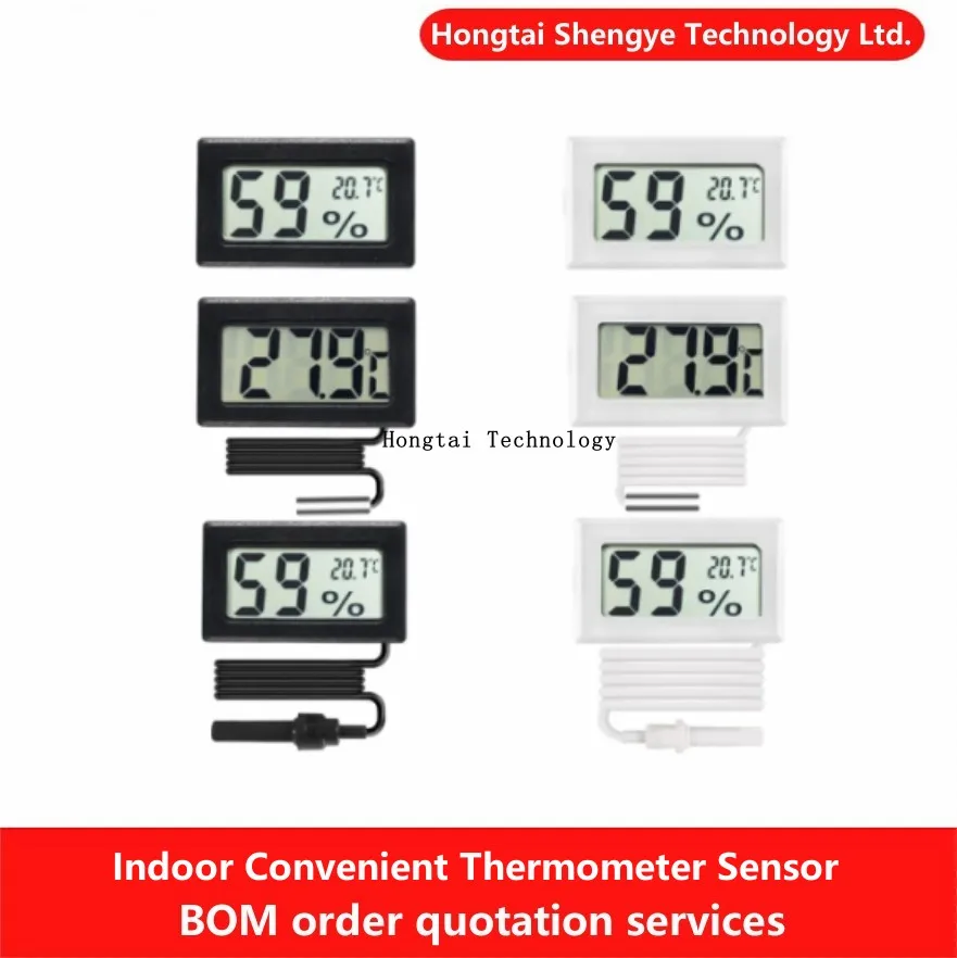 Mini Digital LCD Indoor Convenient Temperature Sensor Hygrometer Meter for Fish Tank Water Temperature Sensor