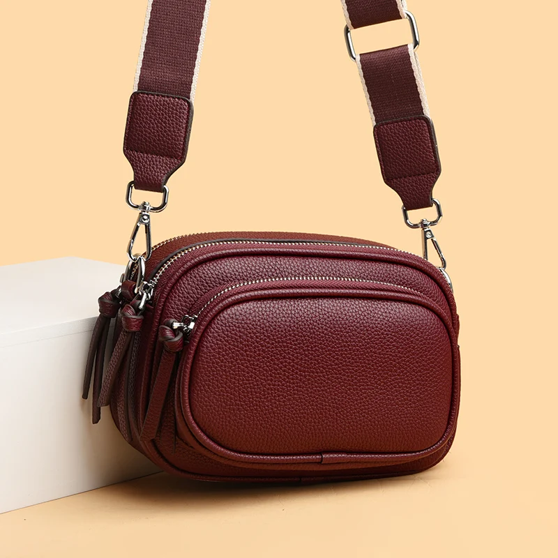 Fashion Shoulder Bag 2 layer zipper Crossbody bag For Women Female Messenger Bag