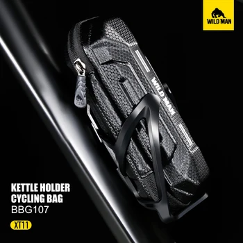 WILD MAN XT11 borsa per bicicletta 0.5L barattolo per attrezzi EVA Hard Shell borsa per Mountain Bike impermeabile Kit di riparazione per portaborraccia equipaggiamento da equitazione