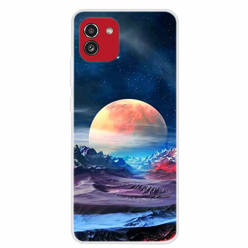 wallet phone case Soft Silicone Cover for Samsung Galaxy A03 Case A 03 Lovely Painting TPU Silicon Phone Cases for GalaxyA03 A03 A035F Covers Capa wallet cases Cases & Covers