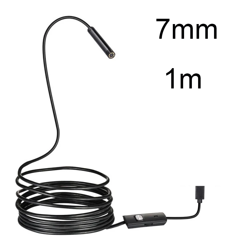 5.5 7MM Android Endoscope 3 In 1 USB/Micro USB/Type-C Borescope Inspection Camera Waterproof for Smartphone car surveillance camera Surveillance Items