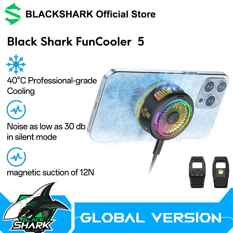 New Black Shark FunCooler 5 Up to 35℃Temperature drop 18 RGB Enjoy