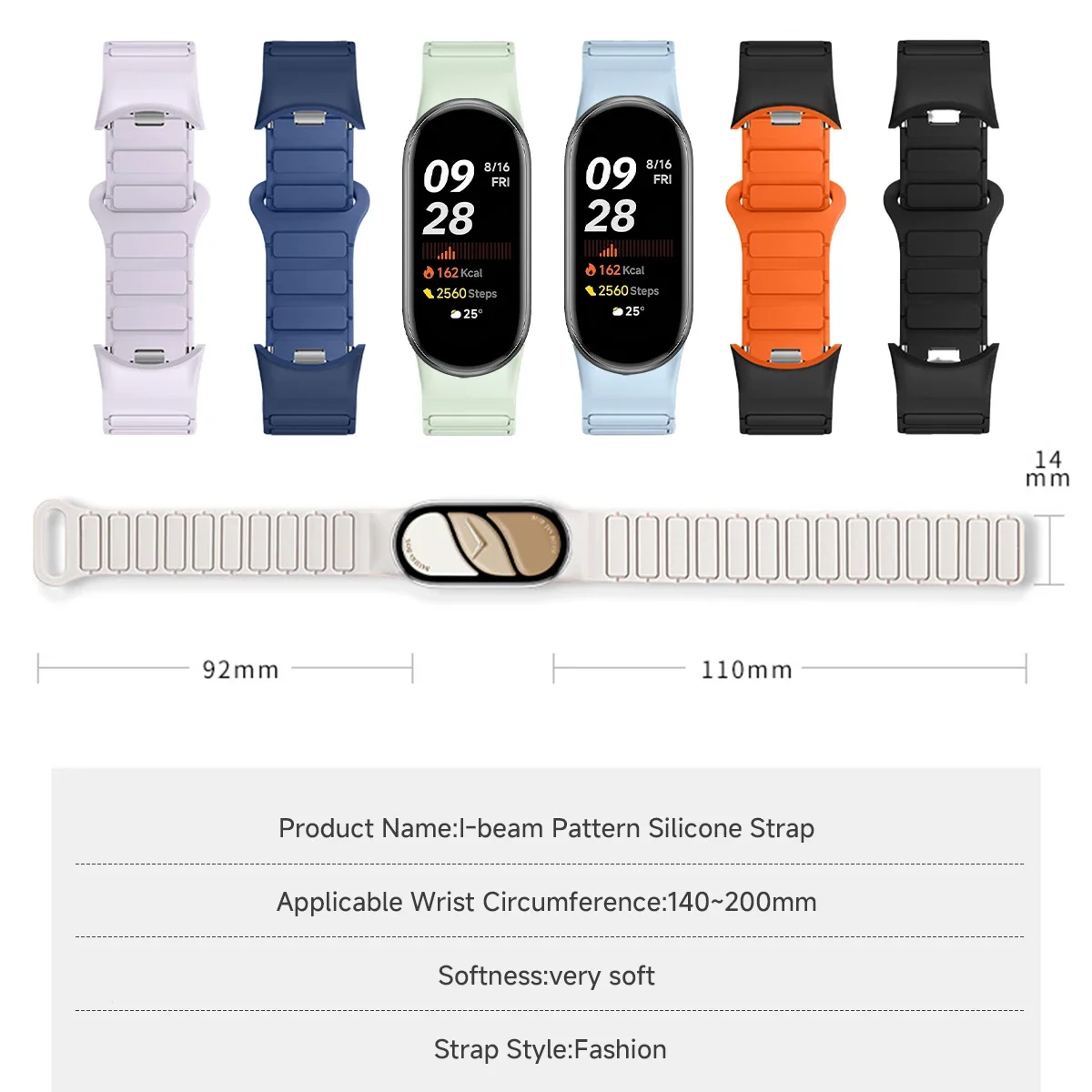 Magnetic Silicone Strap with TPU Bumper Case