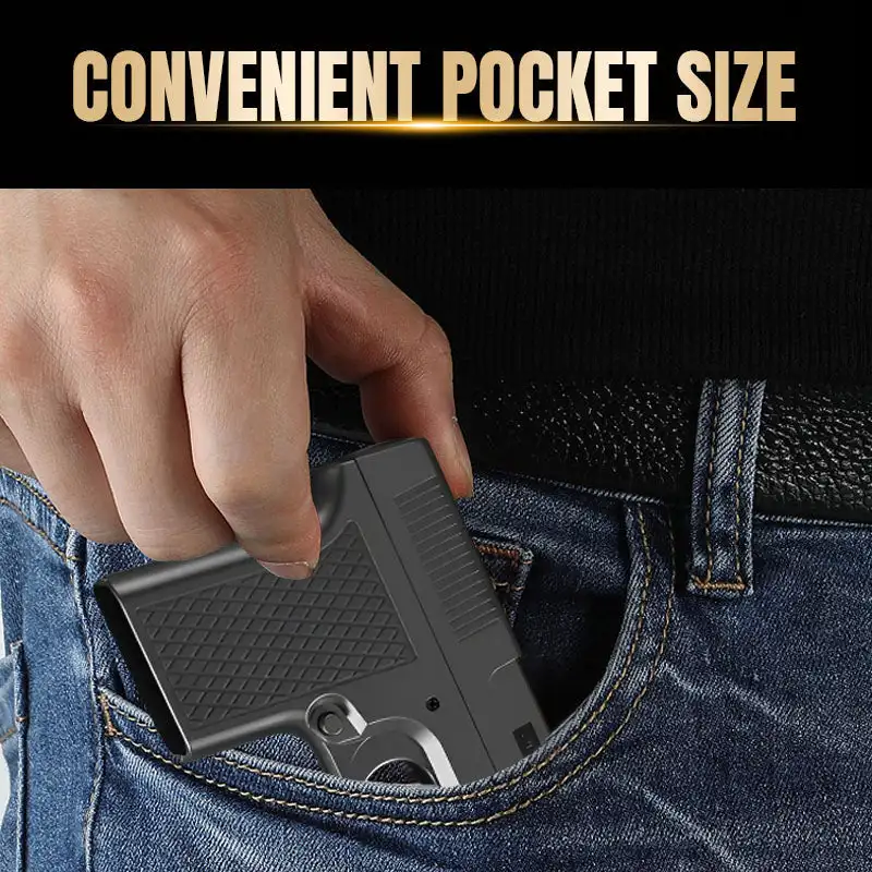 Butane Gas Lighter Cigarette Lighter Cool Pistol Torch 3 Cigarette Magazine Packs Windproof Inflatable Integrated