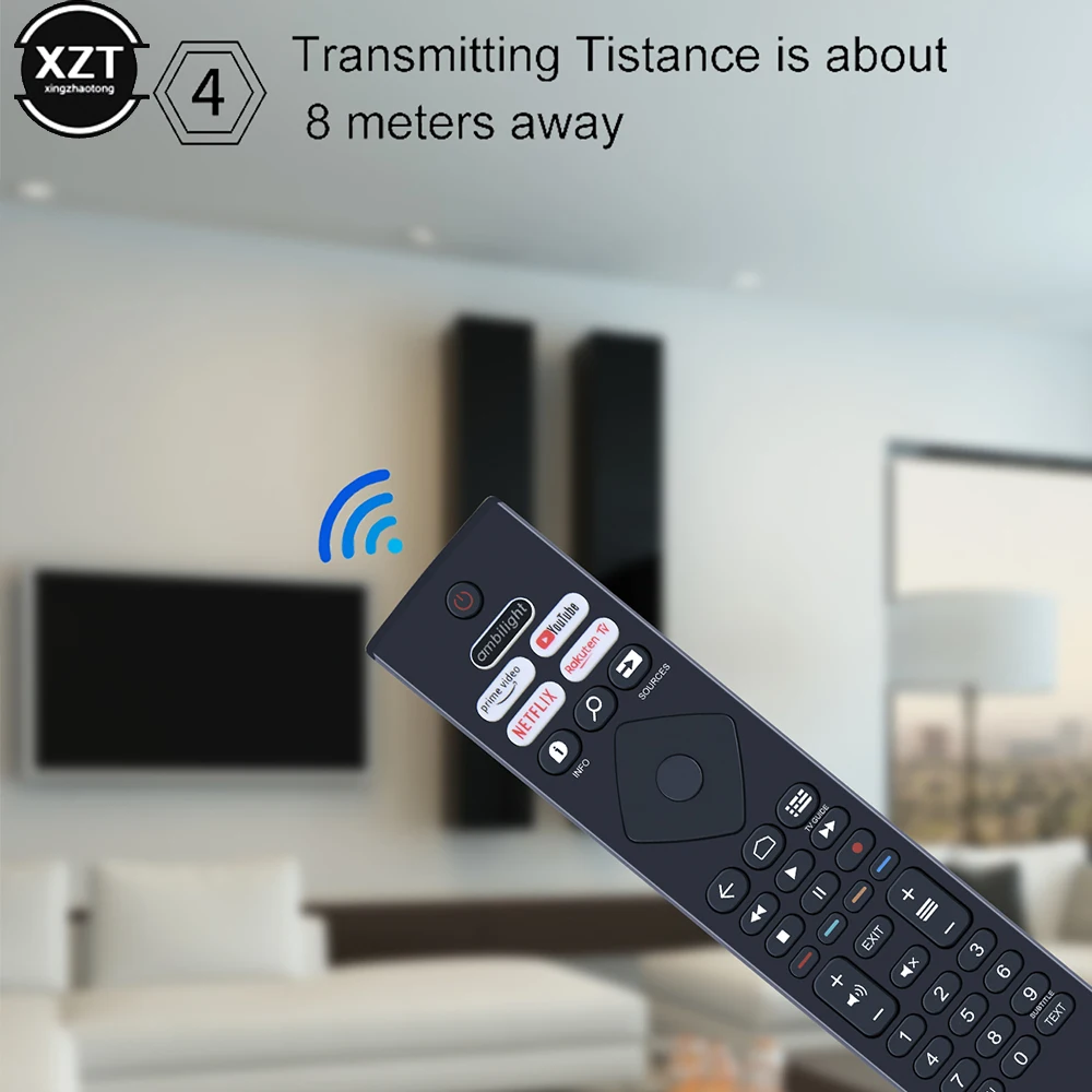 Telecomando Sostitutivo Per Philips Serie 7900 43 Pus7906/12 Smart Tv Muslimb Brc0984501 Rakuten Tv Netfilx