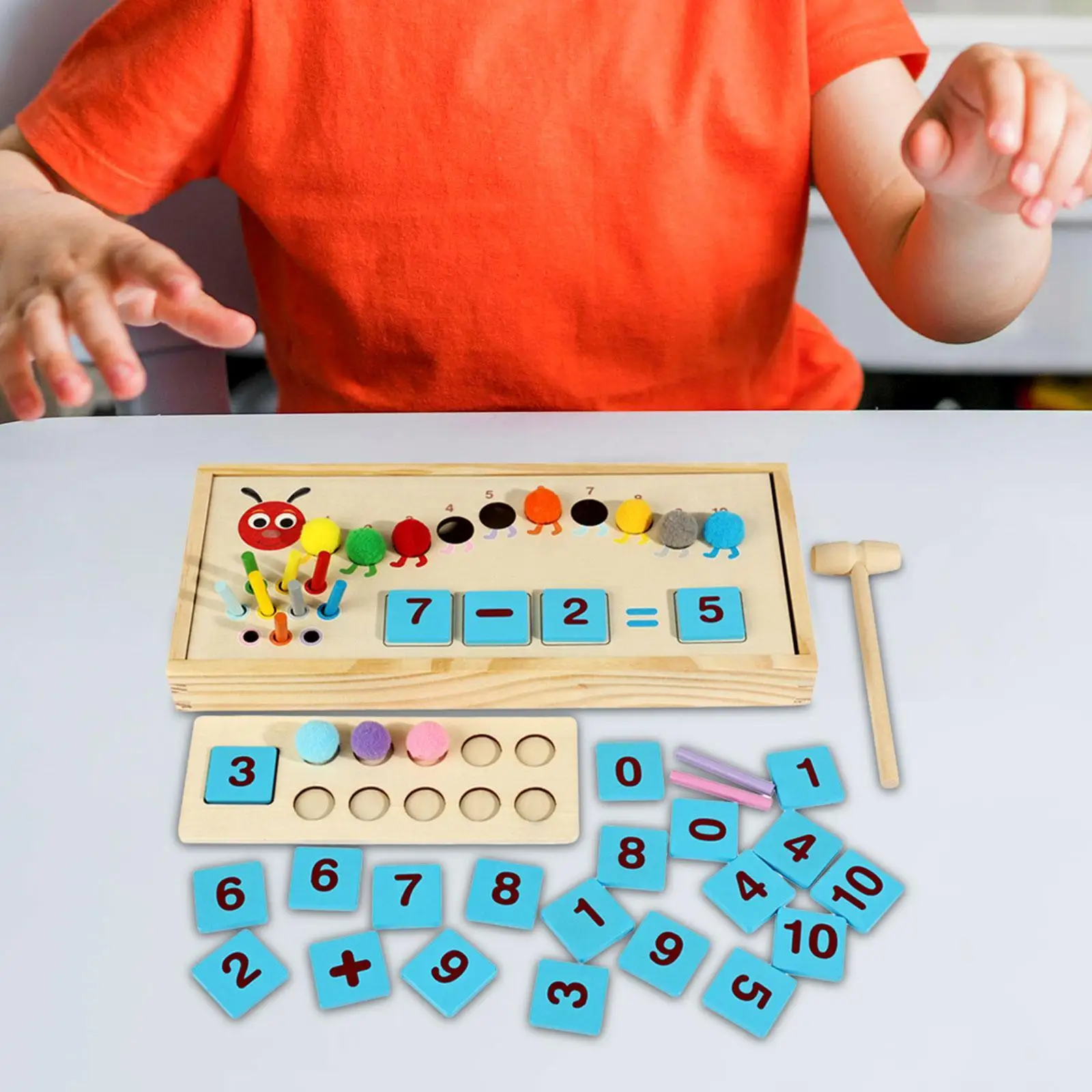 Educational Math Manipulatives Counting Toy for 3+ Year Old Wooden Develop Educational Math Manipulatives Counting Toy for 3+ Year Old Wooden Develop