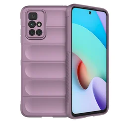 Shockproof Rubber Soft TPU Protective Case with Full Lens Protection for Redmi 10 (Purple)