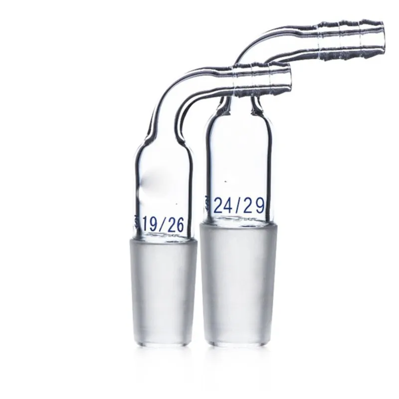 1pcs 14/19/24/29 glass bent Adapter /mouth/Stopper exhaust connection lab glassware Outer diameter 10mm Inner hole 4mm lab glass supplies,lab glass adapter,lab bottle stopper