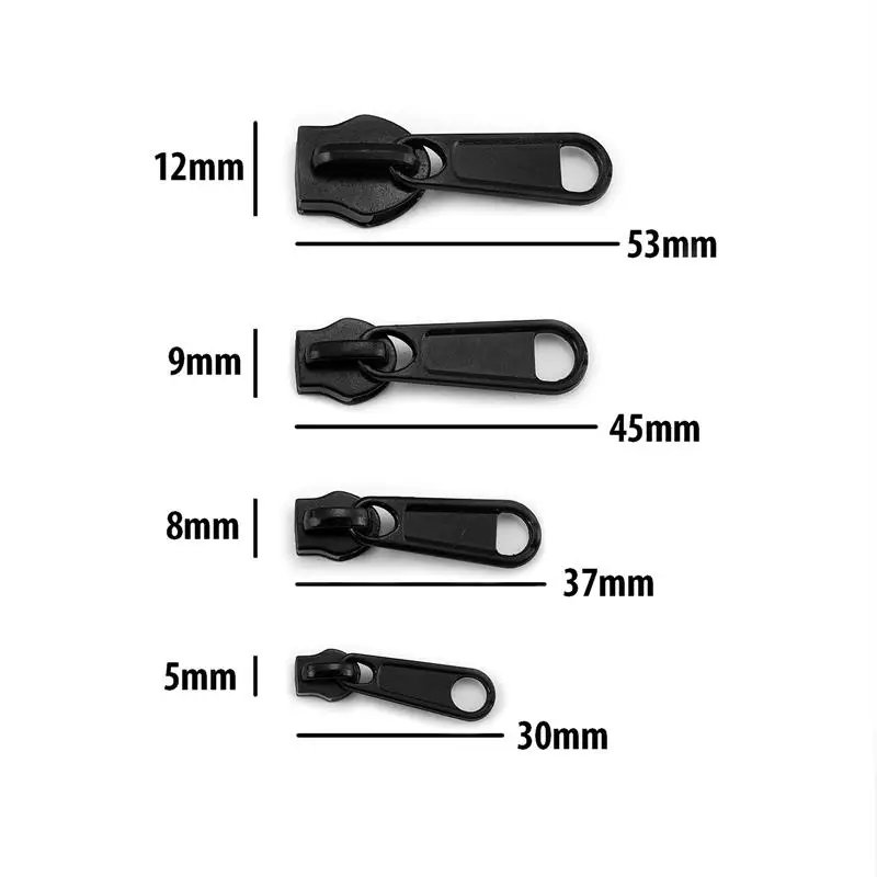 8Pcs Zipper Repair Kit Pullers Universal Double-sided Nylon Zipper Pull For Luggage