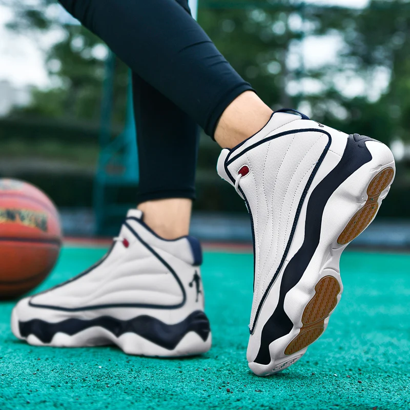 High Quality Mens Fitness Basketball Shoes Basketball Shoes Mens Sneakers Autumn High Top Anti-skid Outdoor Sneakers 4