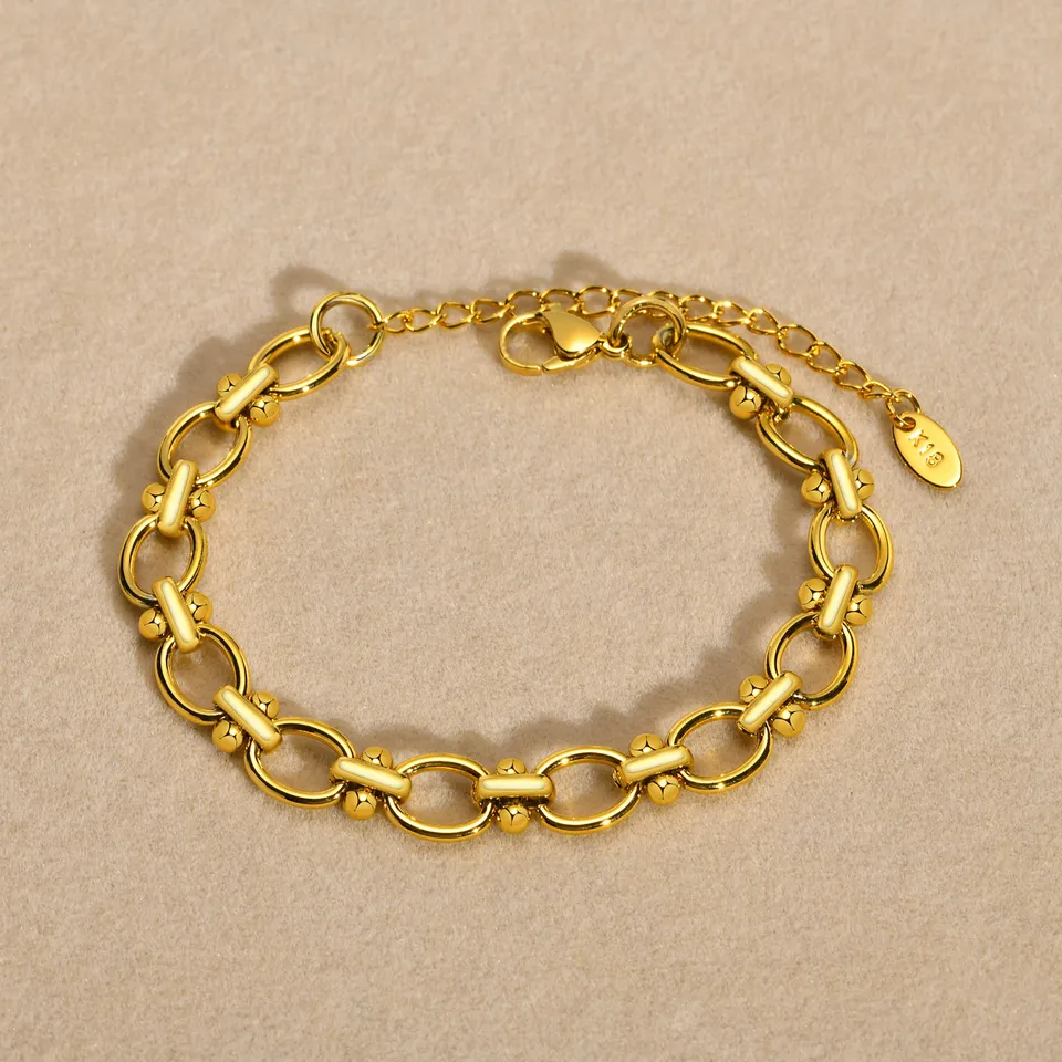 Bracciale a catena da Donna in Oro 18 Carati