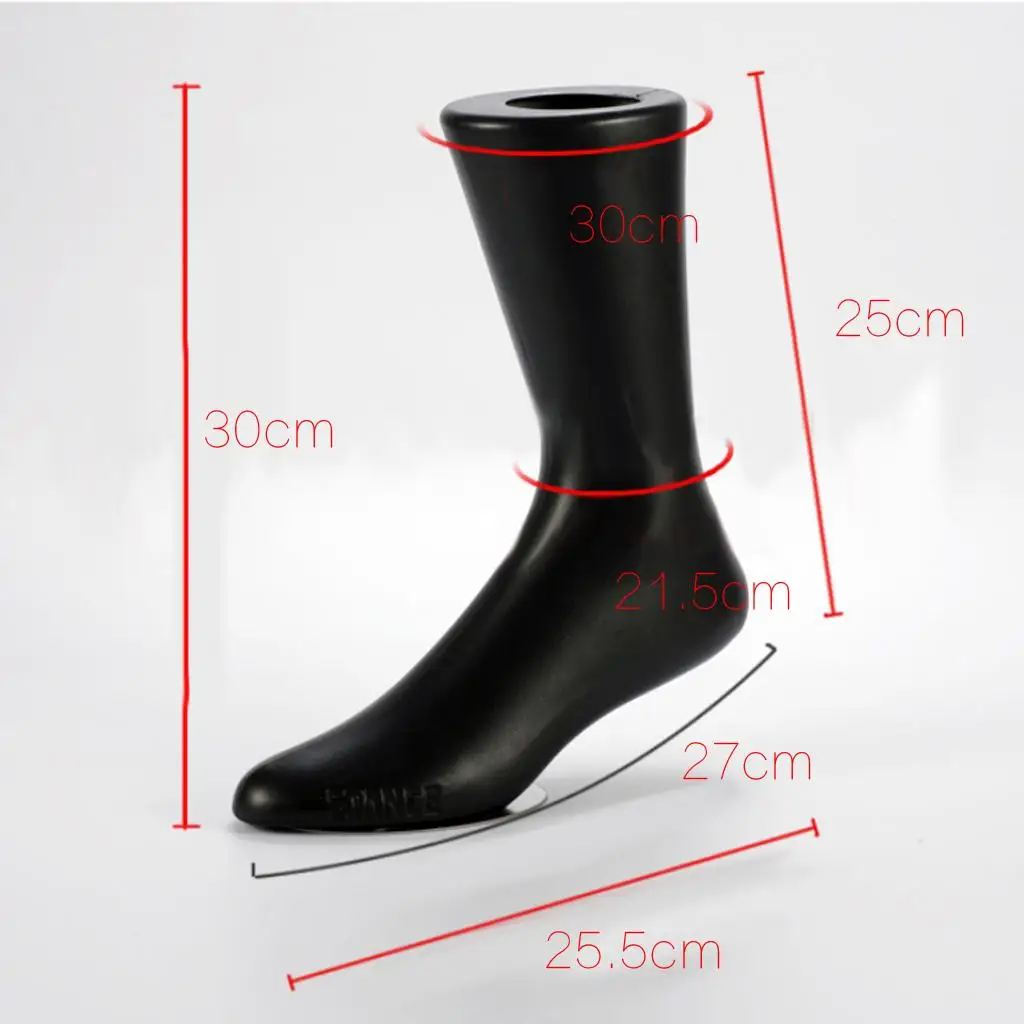 Manichino per Piedi Maschili in PVC, Modello di Piede Finto in Plastica con Base Magnetica per Esposizione di Calzini e Cavigliere, Uso Commerciale - immagine 4