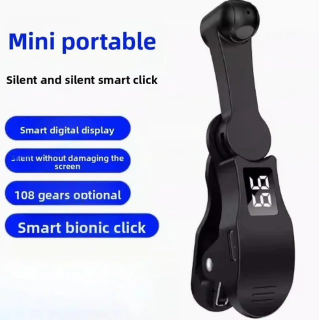 Auto Screen Clicker Mini Simulated Finger Phone Clicking Clicker Clip-on Video Live Liker Game Screen Touch Device for Tik Tok 1