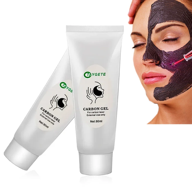 NEW 80g Black Mud Cream Face Mask for Skin Regeneration Facial Skin Care Deep Cleansing Carbon Laser Activated Nano Carbon Gel