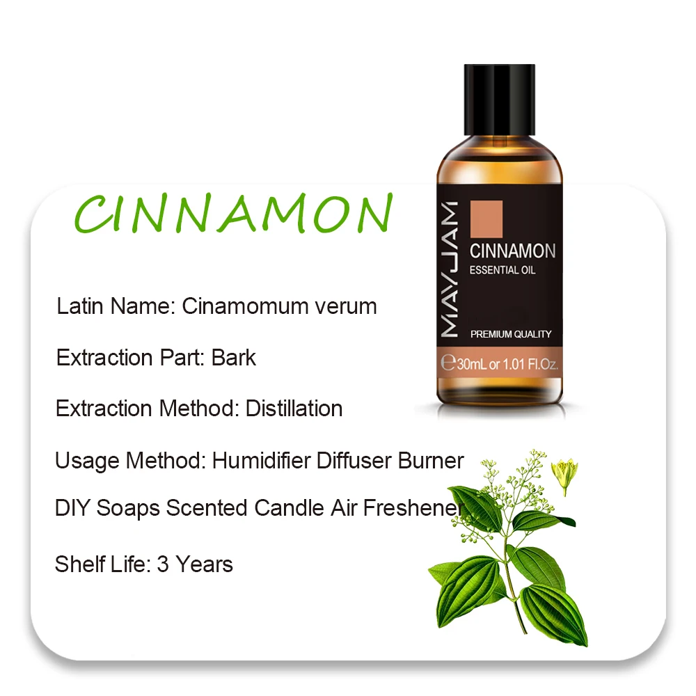 MAYJAM Essential Oils - Aromatic Bliss Collection: Lavender, Jasmine, Eucalyptus, Ylang Ylang, Vanilla, and Tea Tree