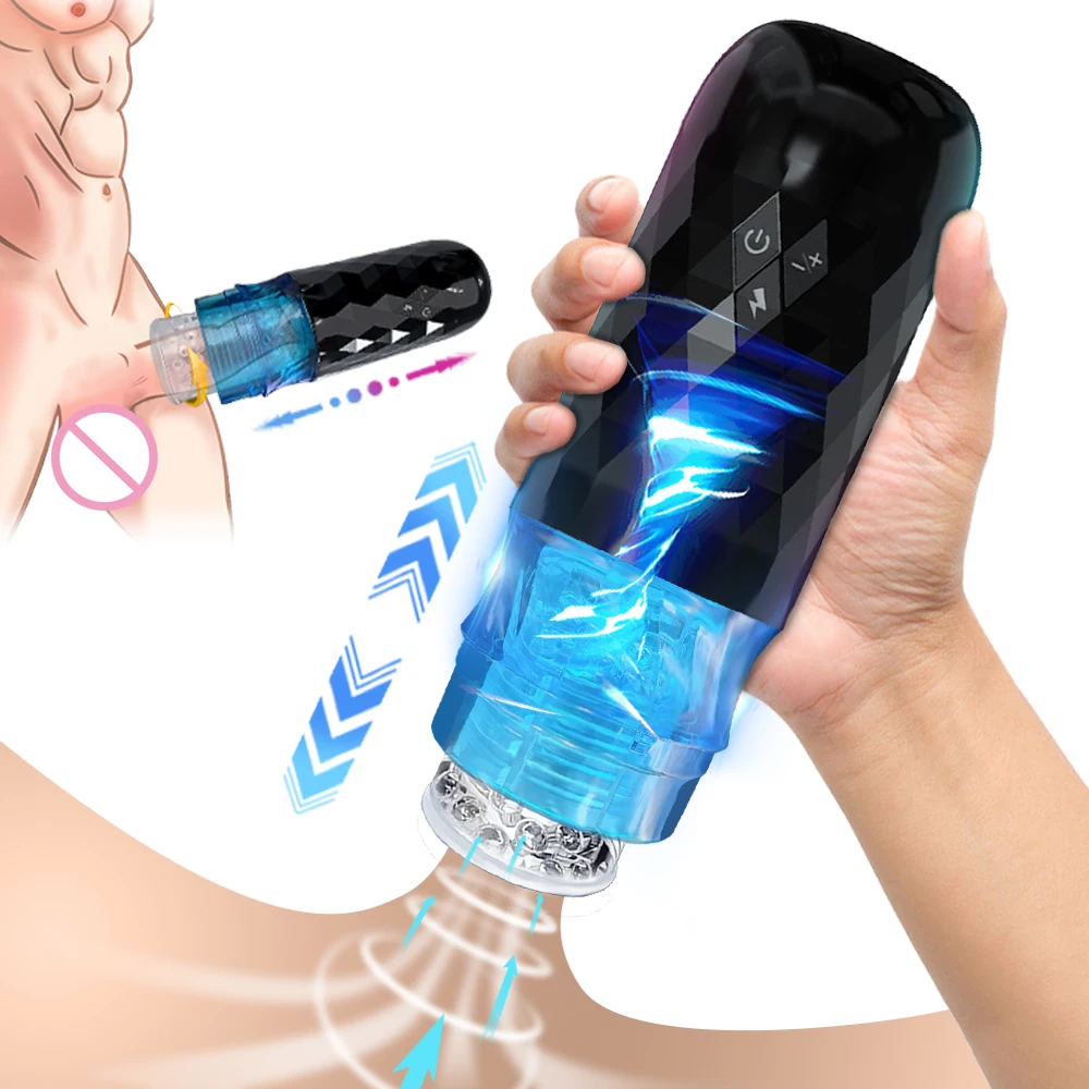 Teleskop Rotation Vagina Cup Vagina Echte Aussprache Automatische Vibrierende Masturbation Sex Spielzeug für Erwachsene Männer 18 1