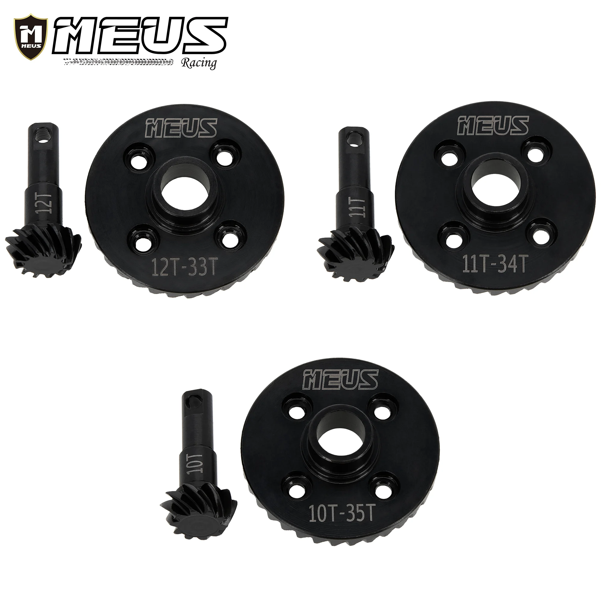 Meus Racing Steel Diff Gear Overdrive Underdrive Differential Axle Helical Ring/Pinion Gears for