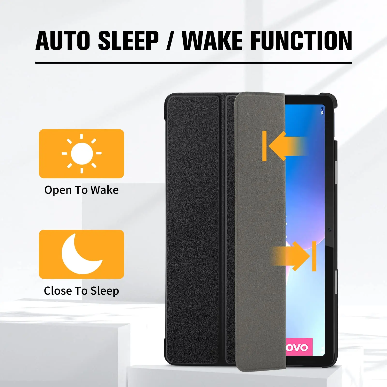 Ultra-Thin Lightweight Protective Tablet Case with Auto Sleep/Wake Function