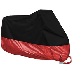 Universal Waterproof Outdoor Motorcycle Cover - UV Protection, Dustproof, and Rainproof with 15 Color Options - 2XL  2101-2200mm (Red)
