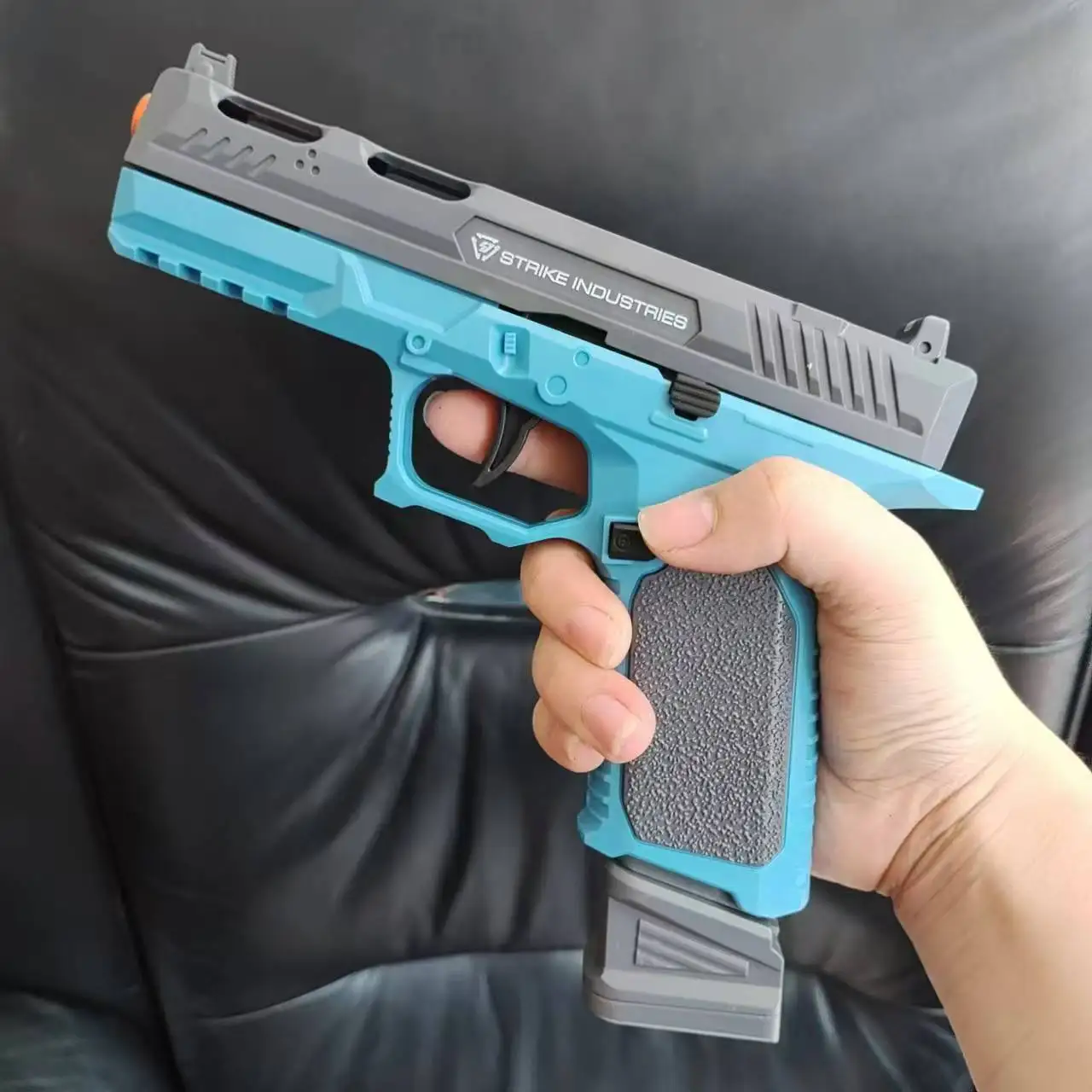 Continuous Firing Toy Gun SIG17 Shell Ejceting AutomaticEVA Foam Blaster Outdoor CS Shooting Weapons Pistol for Kids Gift 2