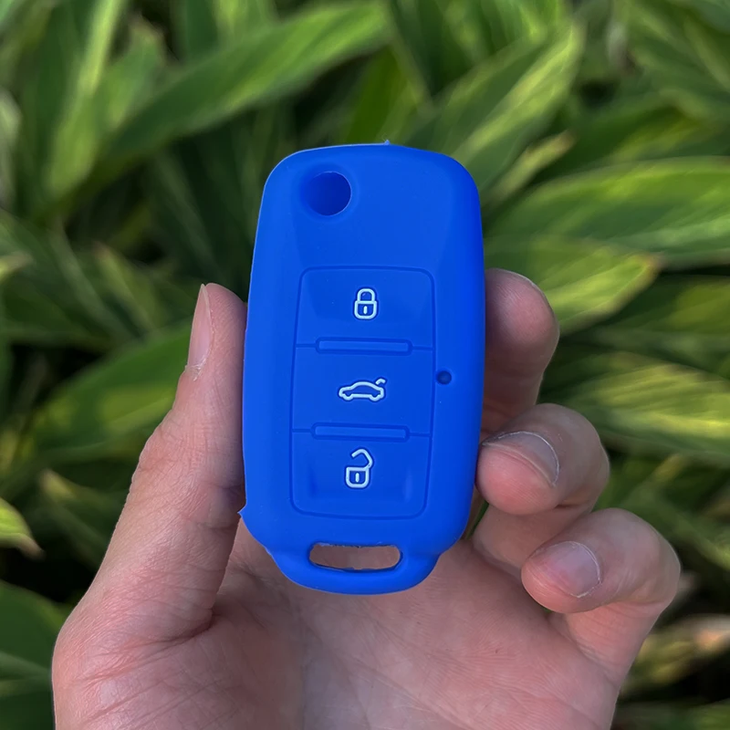 Key Case Cover Key Case Silicone Car Key Cover Case for VW Volkswagen polo passat b5 Tiguan Golf T4 for Seat Leon Altea Ateca For Skoda Octavia Superb