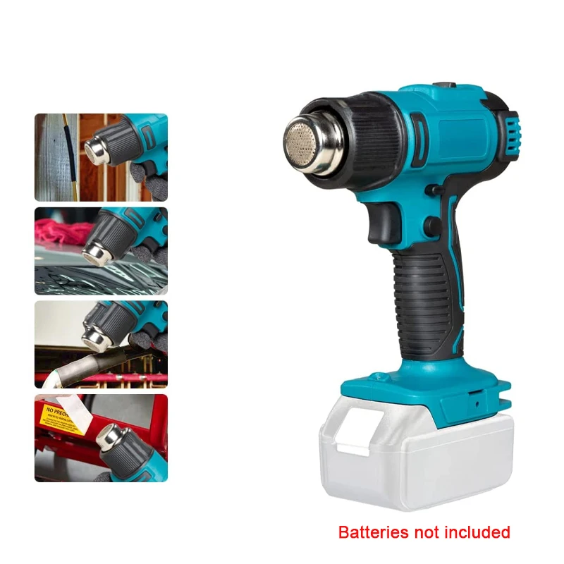 

Handheld Hot Air Gun Cordless Heat Gun Industrial Home Hair Dryer Temperatures Adjustable For Makita 18V Battery Power Tool