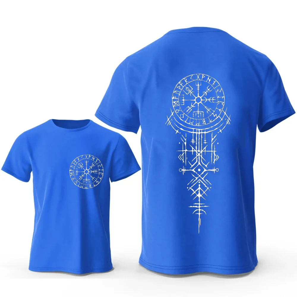 Viking Runic Compass Graphic T Shirts Funny Trip Tshirts Short Sleeve Tops Fashion Casual Harajuku T-shirts Men Brand T-shirts 2