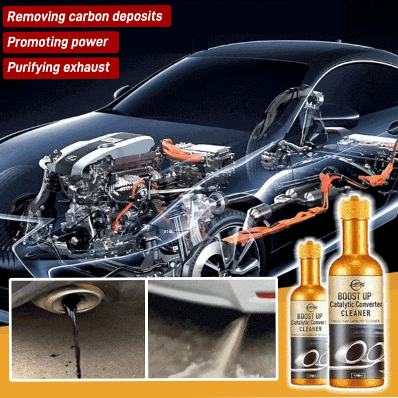 Car Engine Cleaner Remover Carbon Remover Catalytic Car Tailpipe Engine Cleaner Exhaust Removal Carbon Deposit