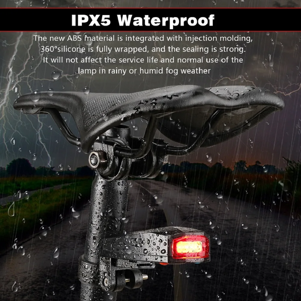 Bicycle alarm Bicycle Light Anti Theft Alarm Wireless Waterproof