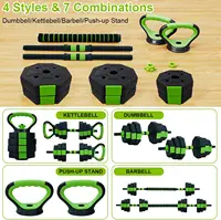 66lbs/88lbs Weight 4 in 1 Adjustable Kettlebell Set Dumbbell Set Used as Kettlebells Barbell Push up Stand for GYM Home - Image 3