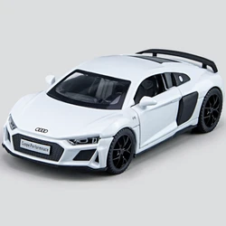 1:32 R8 V10 Plus Supercar Diecast Model with Sound and Light Features (White)