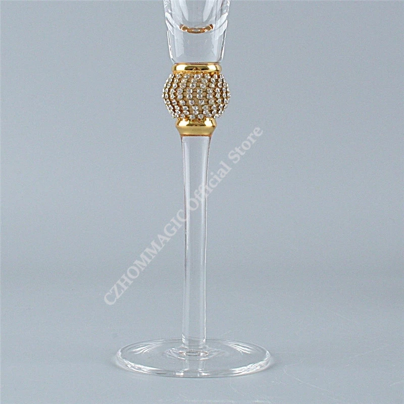 4/2Pcs Creative Gold Rimmed Glass Cup Red Wine Cocktail Champagne Whiskey Glass Drink Cup Bar Party Goblet Wedding Supplies Gift
