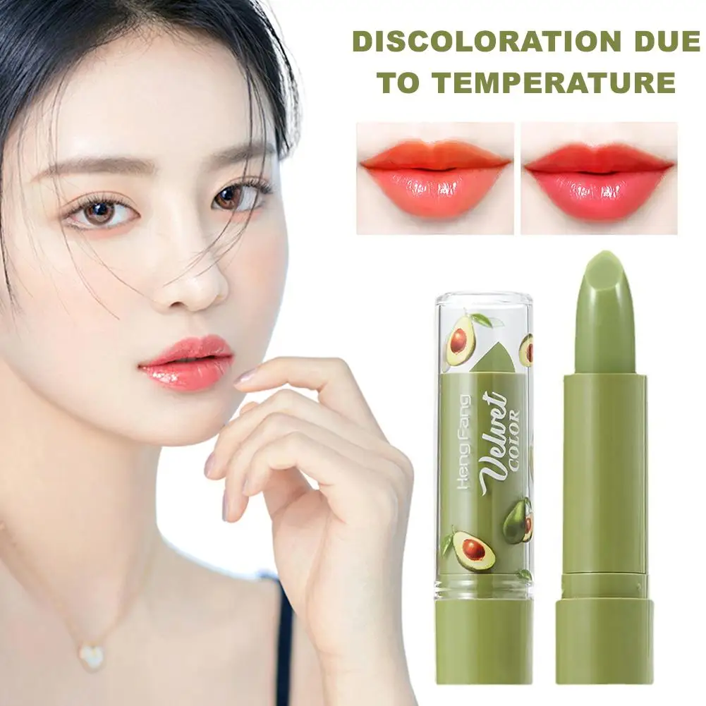 

Avocado Lip Balm Green Velvet Jelly Matte Lipstick Spring And Summer Non-stick Color Changing Lip Gloss Lasting Moisturize