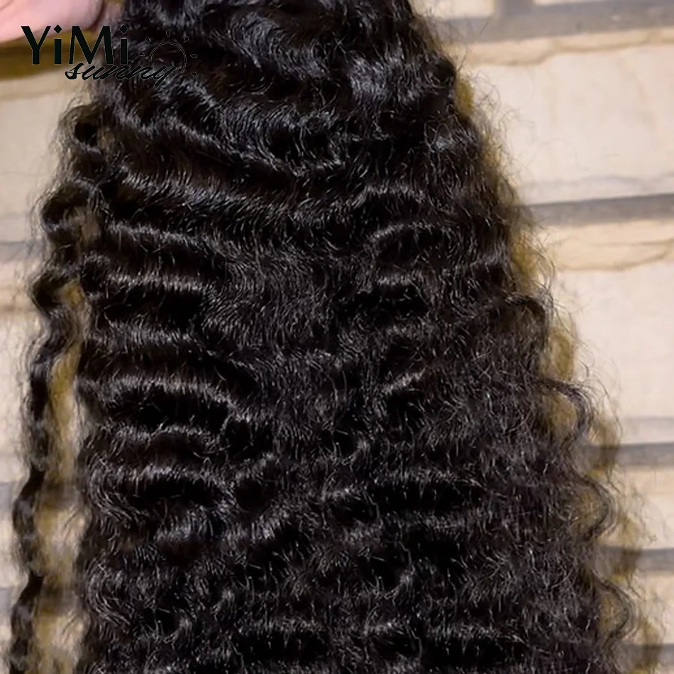 Burmese Loose Curly Human Hair Bundles Unprocessed Virgin Curl Extension Weft 4pc Bundles Deals Full Head For Women Yimisunny