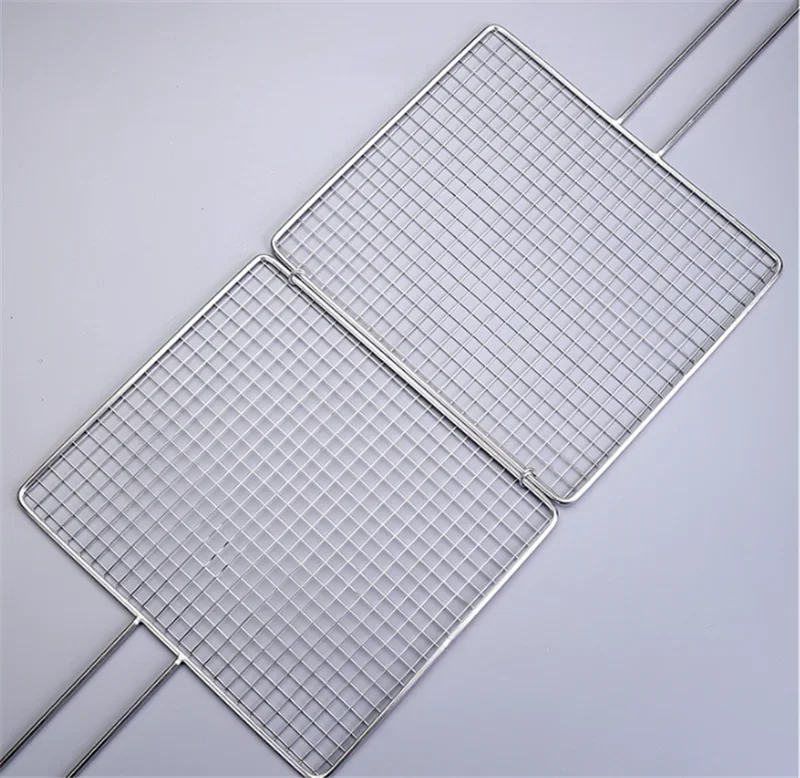304 stainless steel round barbecue BBQ grill net meshes racks grid round grate Steam net Camping Hiking Outdoor Mesh Wire Net