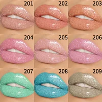 9 Colors Moisturizing Diamond Shimmer Glitter Lip Gloss Makeup Sparkling Glitter Liquid Lipstick Pearl Lip Gloss Sexy Lip 3
