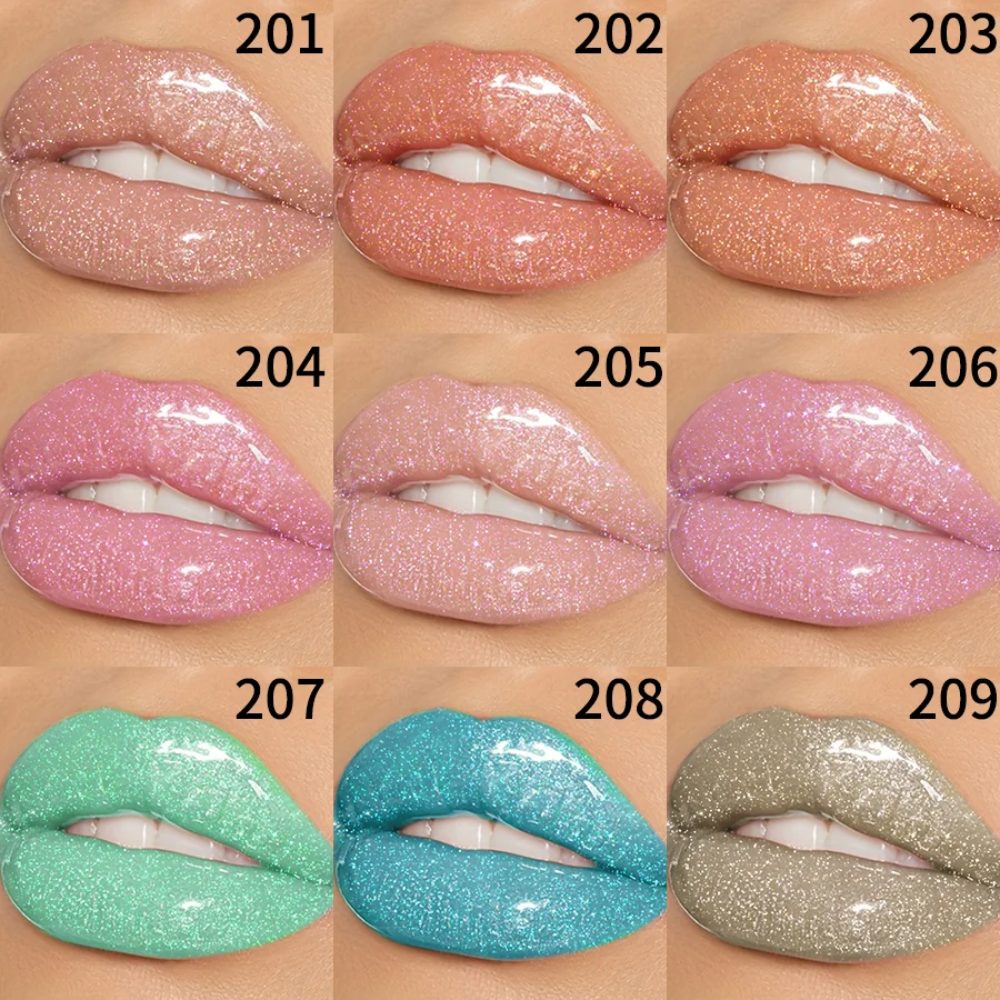 9 colori idratante diamante luccicante glitter lucidalabbra trucco scintillante glitter rossetto liquido perla lucidalabbra labbra sexy 3
